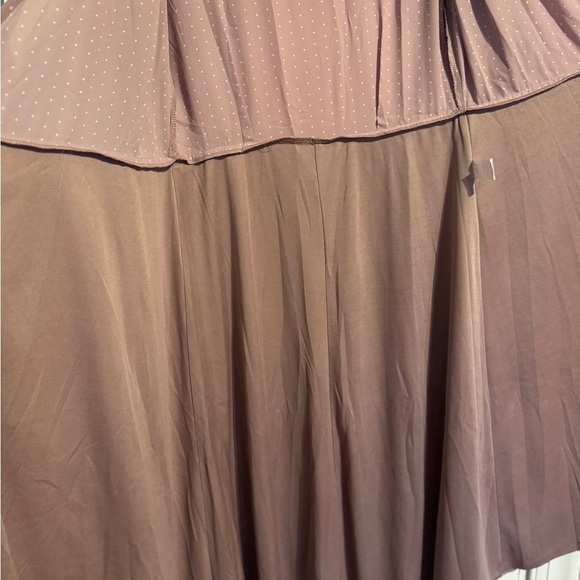 Lulu Polka Dot Wrap Dress in Mauve Size: M - Picture 8 of 10